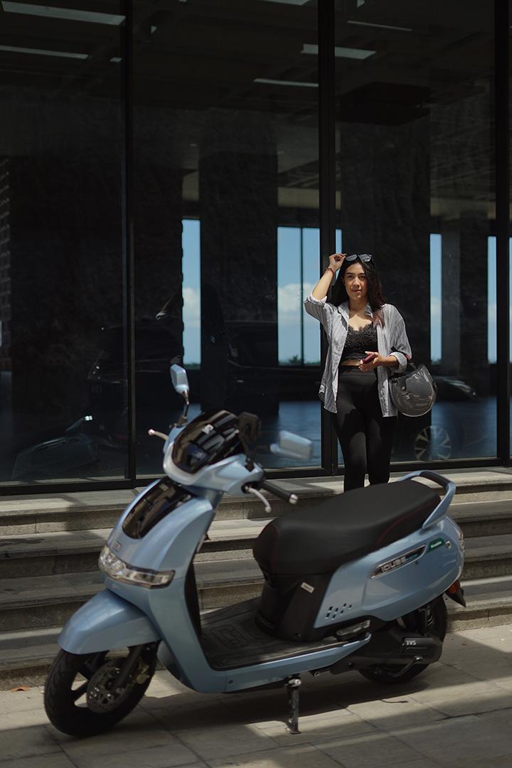 Noabike TVS iQube scooter in Bali