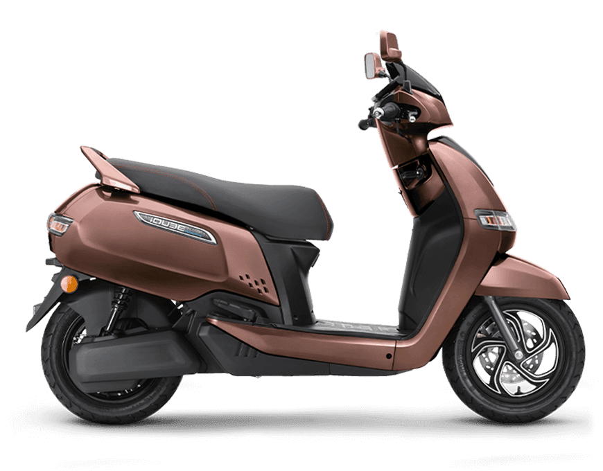 TVS iQube S Copper Bronze Glossy electric scooter