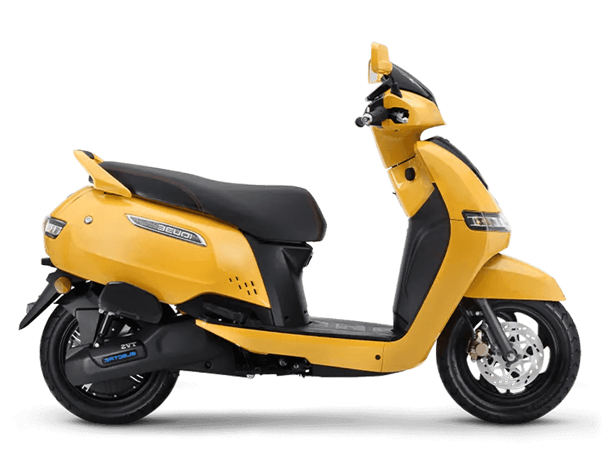 TVS iQube S Lemon electric scooter
